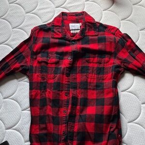 Red and Black Plaid Men's Shirt